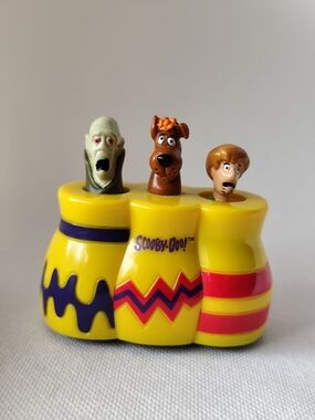 3/$20💗Vintage 1999 Hanna Barbara Scooby Doo Friction Bobbing Heads Toy